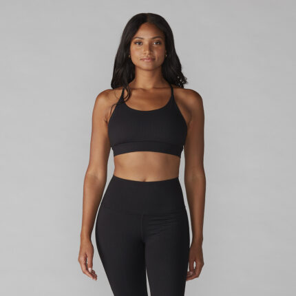 F22Apparel_TaviBra_EbonyWaffle_Front