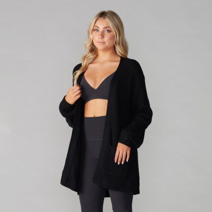 F22Apparel_AlpineLongCardigan_Ebony_Front