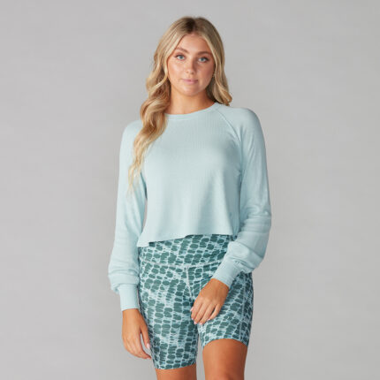 F22Apparel_RenewWaffleKnitCropLongSleeve_Sage_Front